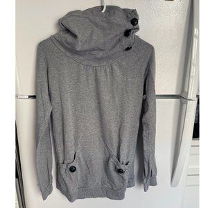 Cotton sweater with oversized turtle neck, M